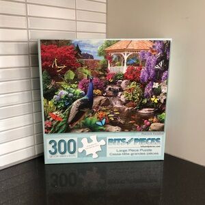 Bits and Pieces “Peacock Paradise” large piece 300 pc Puzzle